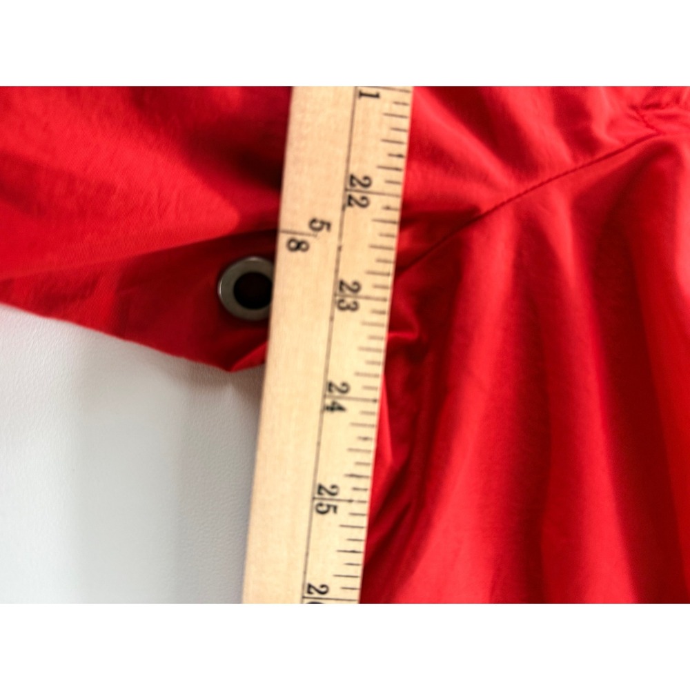 EILEEN FISHER Red‎ Hooded Anorak Jacket Drawstring Waist Lightweight Women XL - Picture 6 of 7